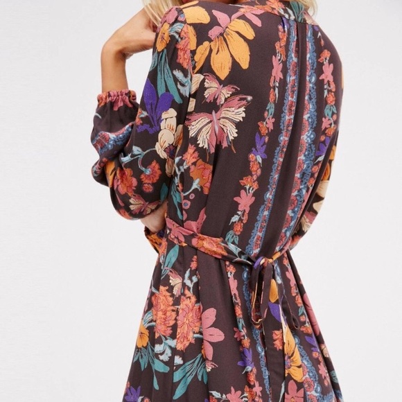 Free People Violet Hill Floral Printed Tunic Size 2 - Picture 2 of 10